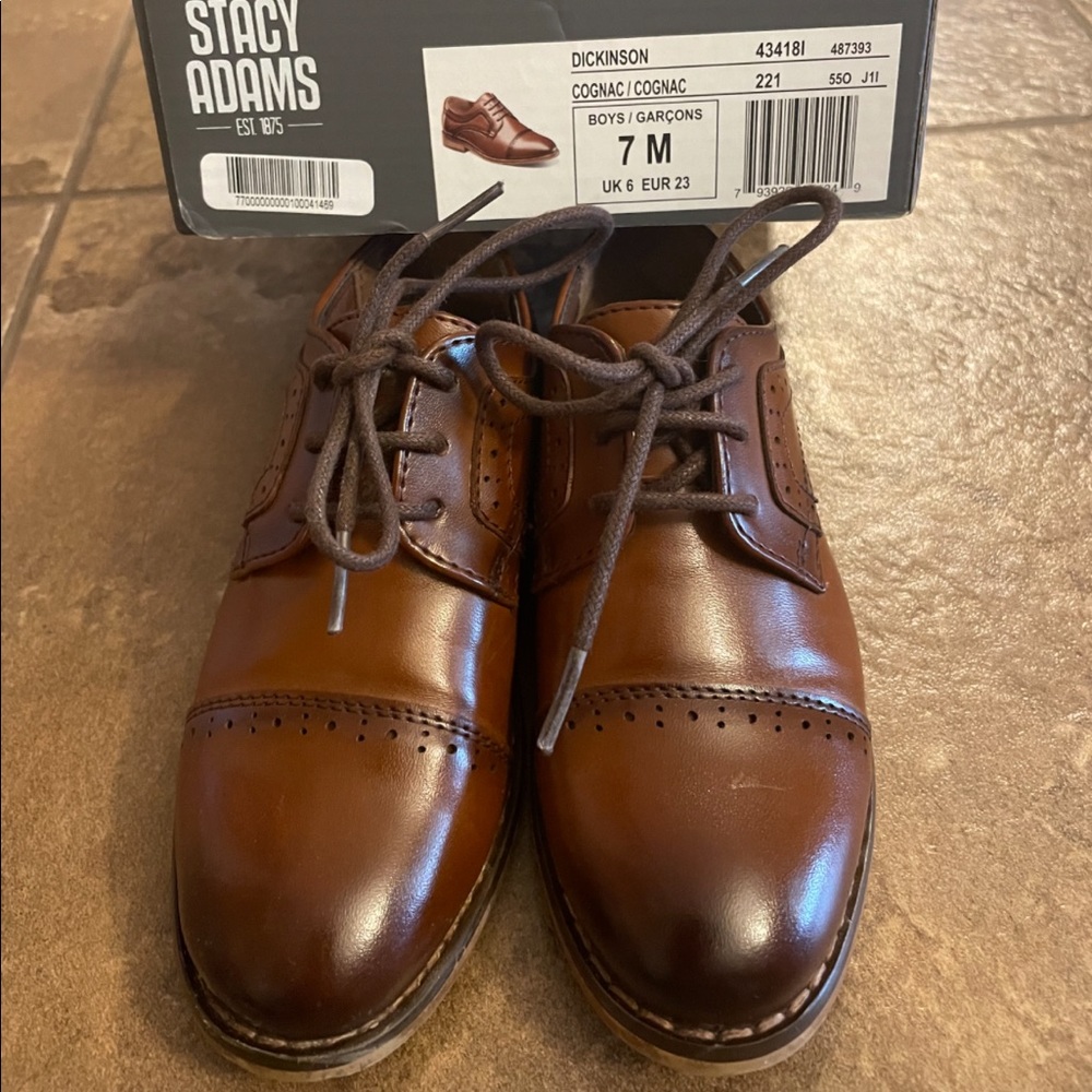 Stacy Adams Toddler Dickinson Dress Shoe Size 7